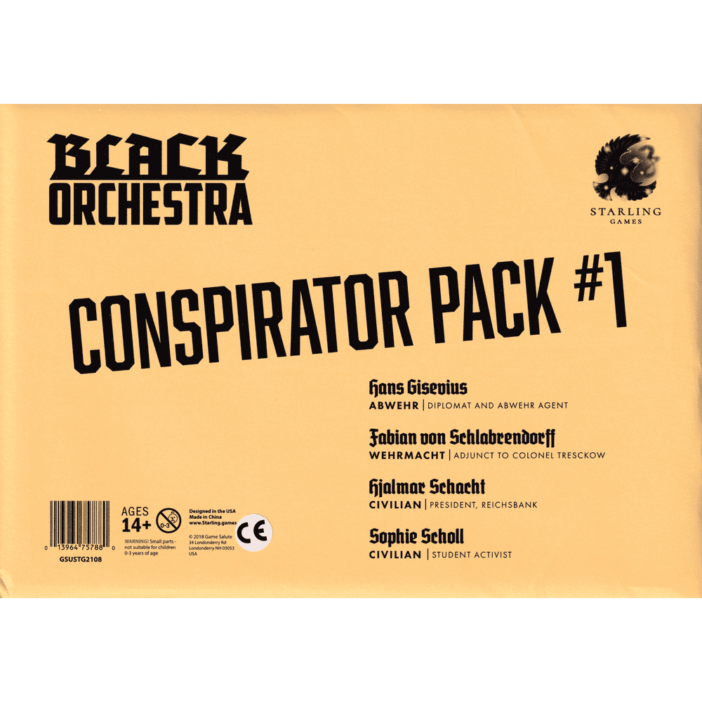 Black Orchestra Conspirator Pack #1