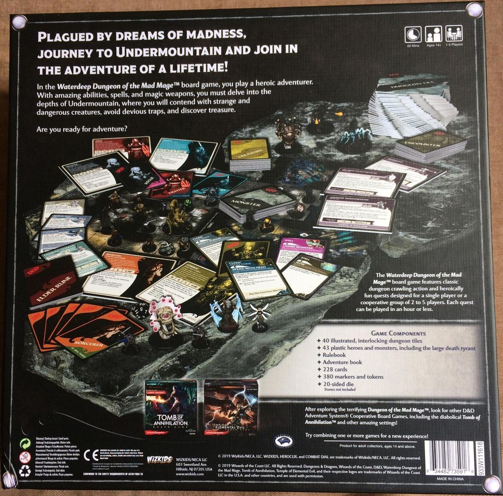 D&D Waterdeep Dungeon of the Mad Mage Board Game Standard Edition