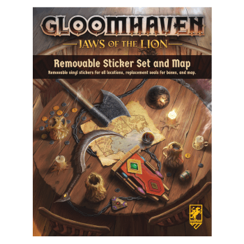 Gloomhaven: Jaws of the Lion Removable Sticker Set and Map