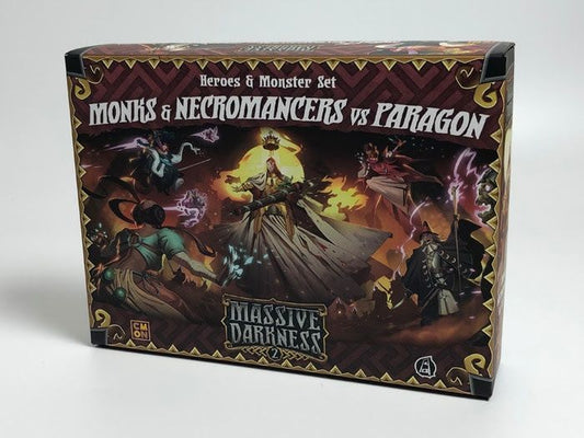 Massive Darkness 2: Heroes & Monster Set – Monks & Necromancers vs The Paragon Expansion