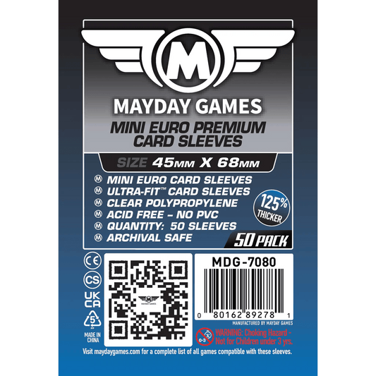 Mayday Games Premium Card Sleeves 45 mm X 68 mm (250 Sleeves Bundle)