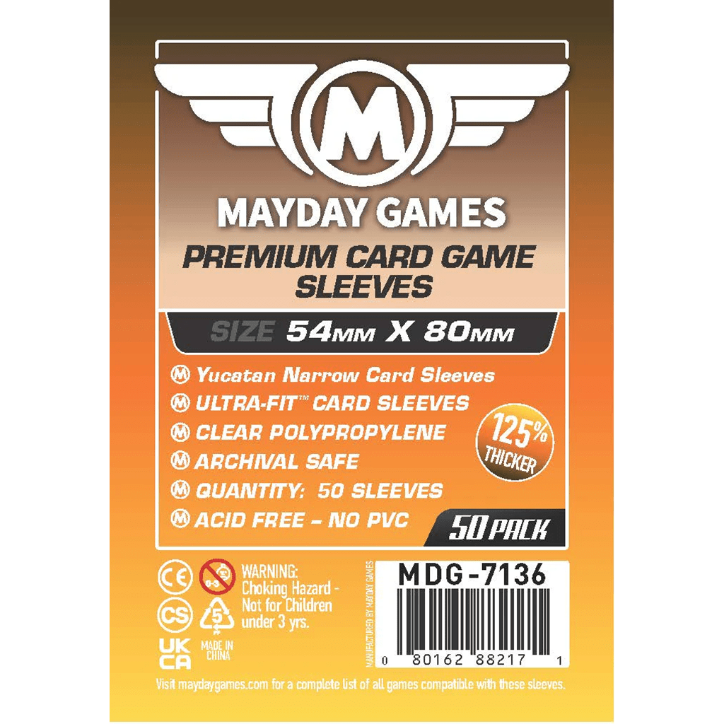 Mayday Games Premium Card Sleeves 54 mm X 80 mm (250 Sleeves Bundle)