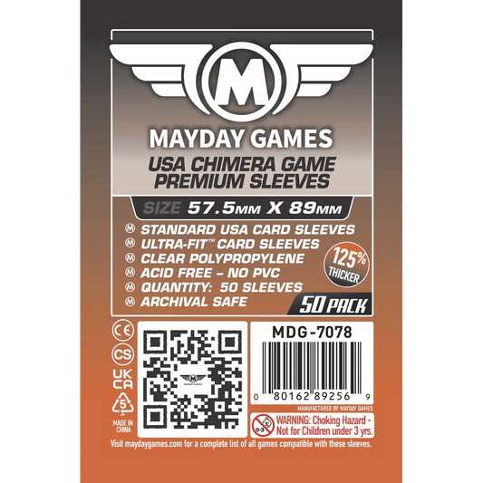 Mayday Games Premium Card Sleeves 57.5 mm X 89 mm (250 Sleeves Bundle)