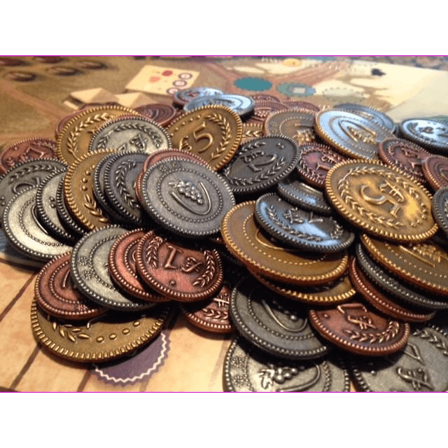 Viticulture Metal Lira Coins